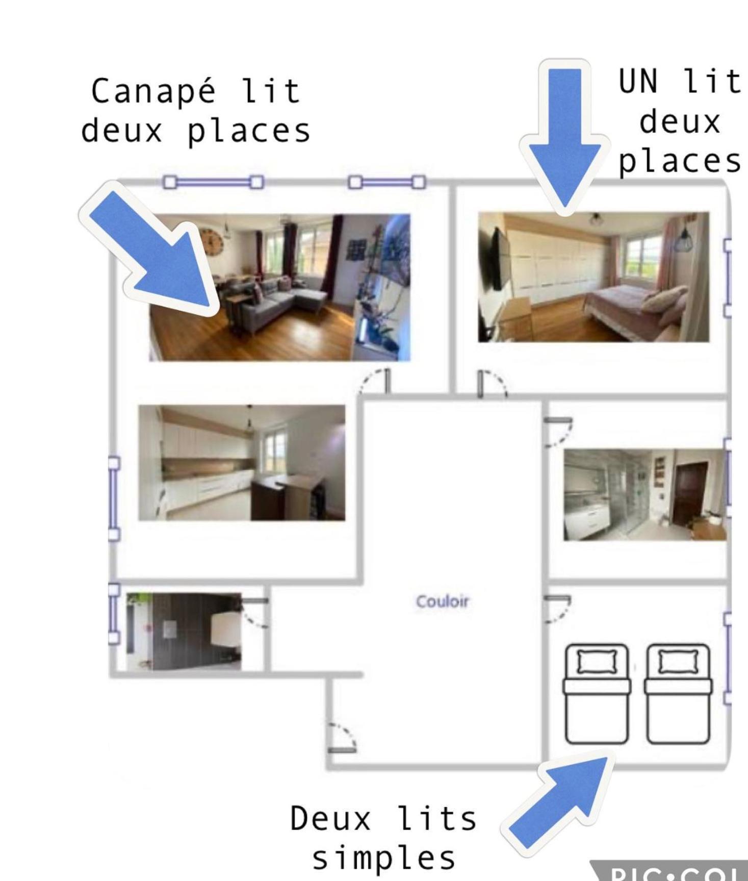 Appartement Fer D'eiffel Nancy 6 Pers *